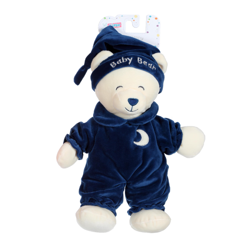  baby bear peluche ours bleu marine 30 cm 